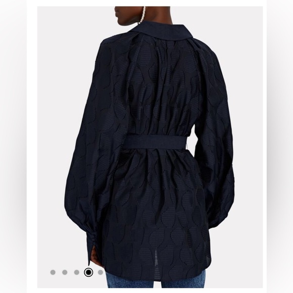 Acler Ramsay Belted Fil Coupé Blouse - Picture 5 of 5